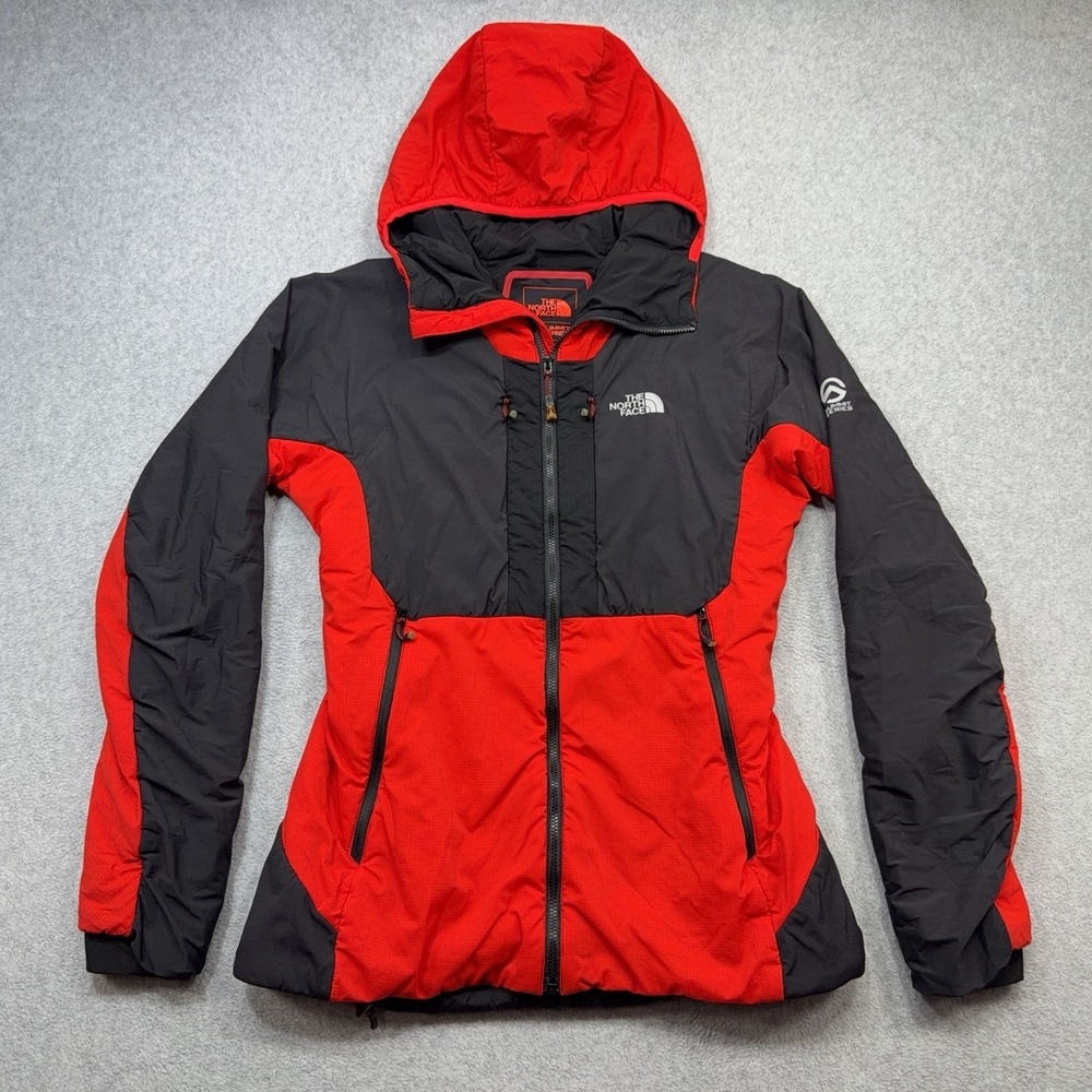 The North Face Summit Series L3 Ventrix Jacket Womens Small Red Black Hooded Ski
